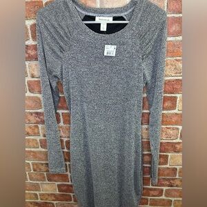NWT Motherhood Maternity Heather Gray sweater Dress size S
